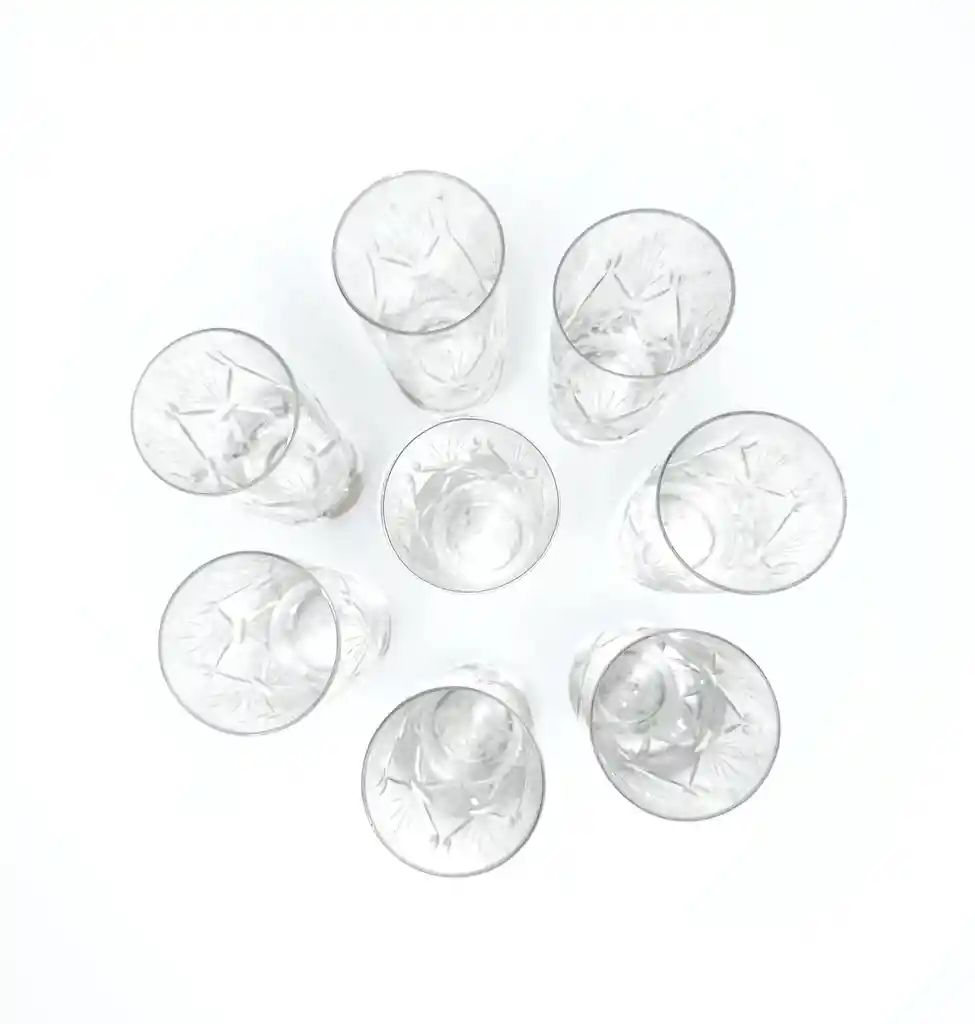 Vasos Para Shots X8 Cristal De Bohemia