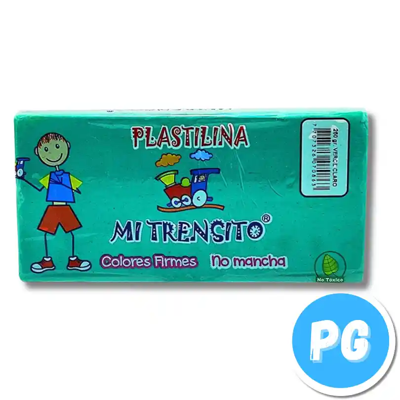Paquete Plastilina Mi Trensito X250 Gramos Verde Oscuro