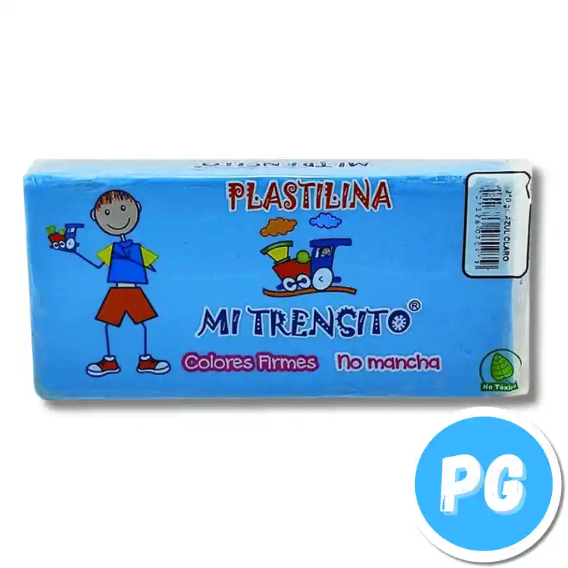 Paquete Plastilina Mi Trensito X250 Gramos Azul Claro