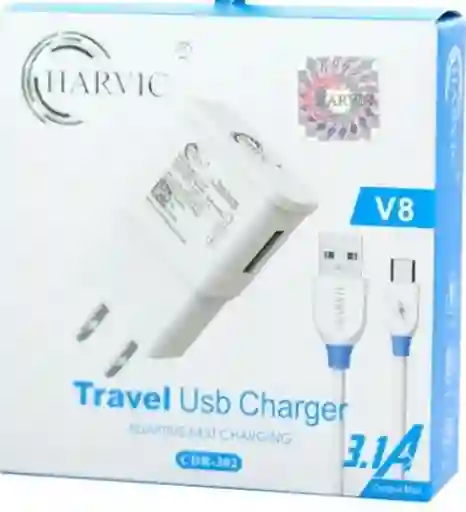Combo Cargador Tipo Micro Usb (v8) 3.1a - Harvic