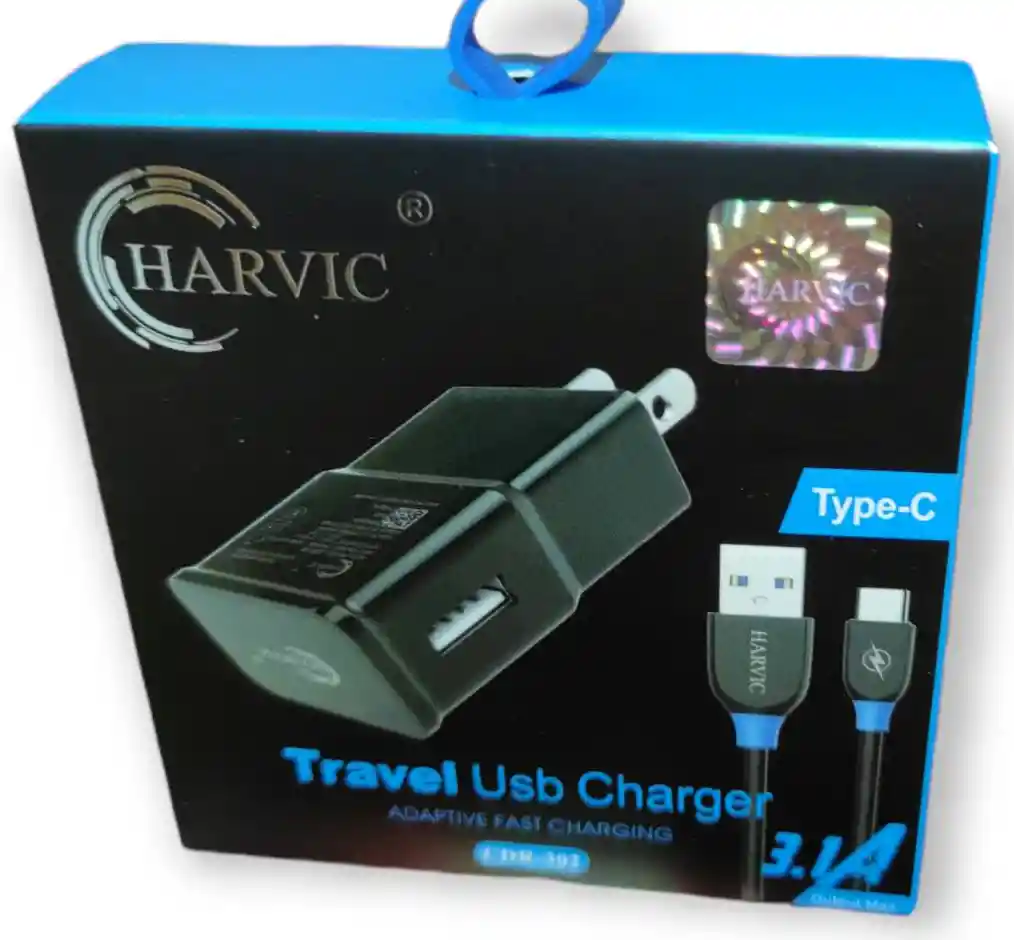 Combo Cargador Tipo Usb A Tc 3.1a - Harvic
