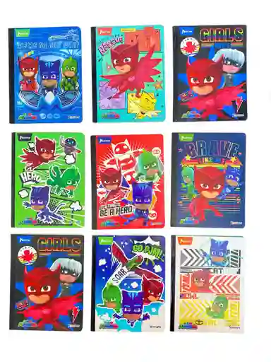 Cuaderno Cosido Para Niño Pjmasks Cuadriculado (cuadro Grande) 100 Hojas Norma