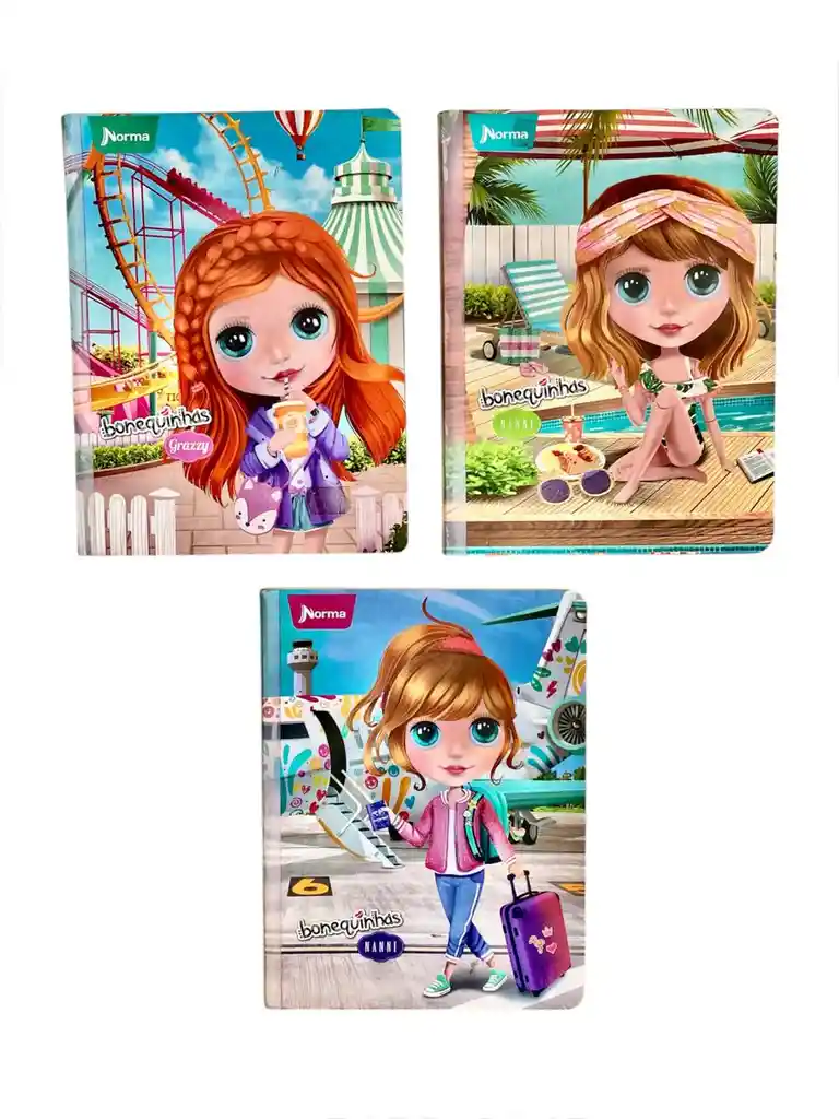 Cuaderno Cosido Para Niña Bohequinhas Cuadriculado 100 Hojas Norma