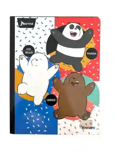 Cuaderno Cosido Somos Osos Escandaloso Cuadriculado (cuadros Grandes) 100 Hojas Norma