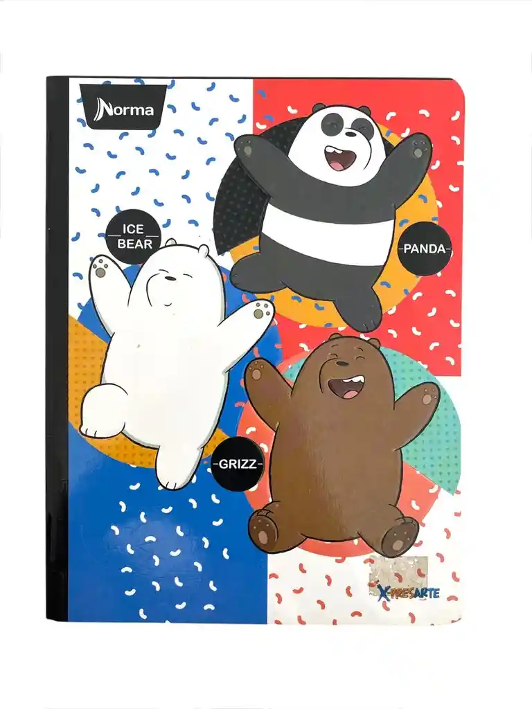 Cuaderno Cosido Somos Osos Escandaloso Cuadriculado (cuadros Grandes) 100 Hojas Norma