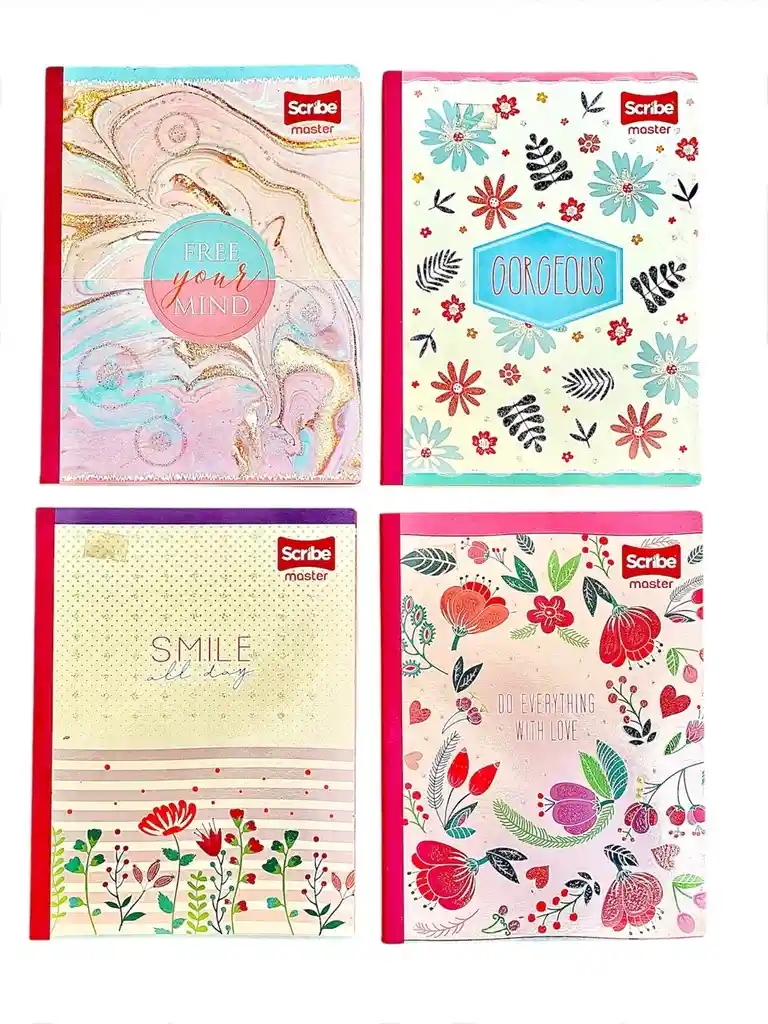 Cuaderno Cosido Para Motivo Surtido Cuadriculado X100 Hojas Scribe