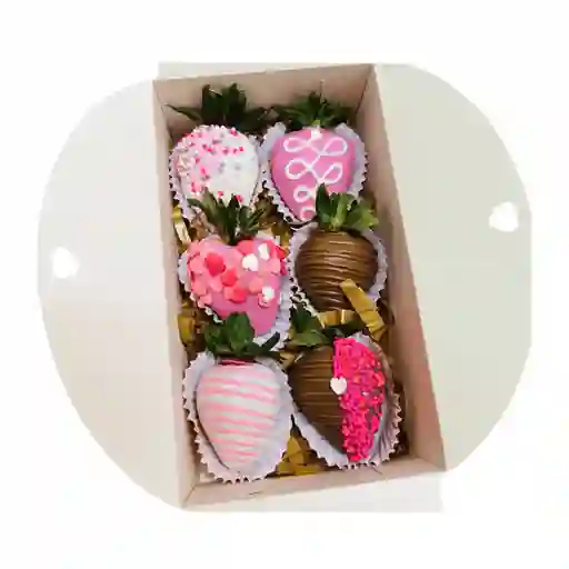 Caja De Fresas X 6 Und