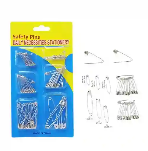 Set Ganchos De Seguridad Nodriza Pinzas Ganchitos Metálicos Ropa