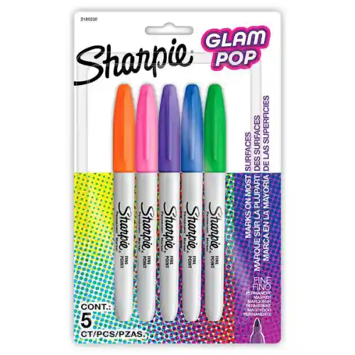 Sharpie Glam Pop X5und