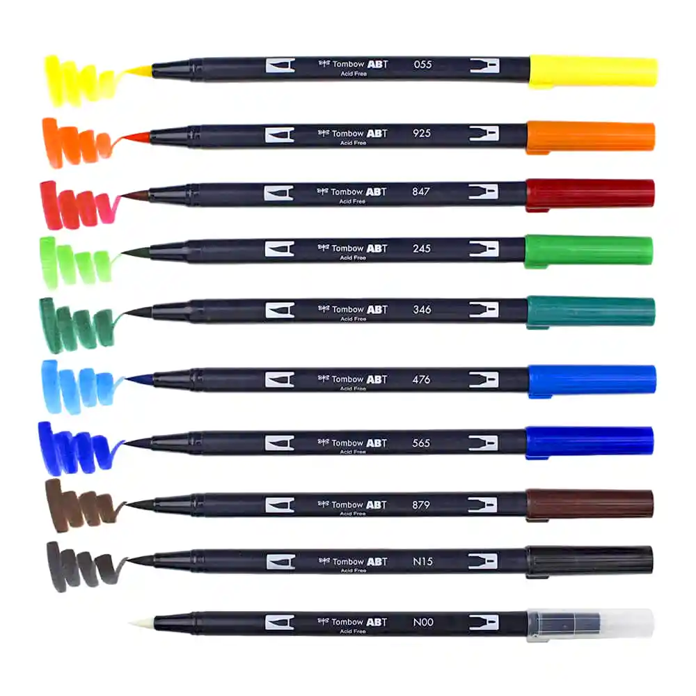 Marcadores Tombow Dual Brush Pen Primarios