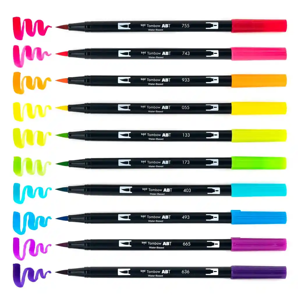 Marcadores Tombow Dual Brush Pen Bright