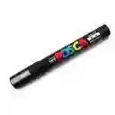 Posca Pc5m Plateado Unidad Punta Media
