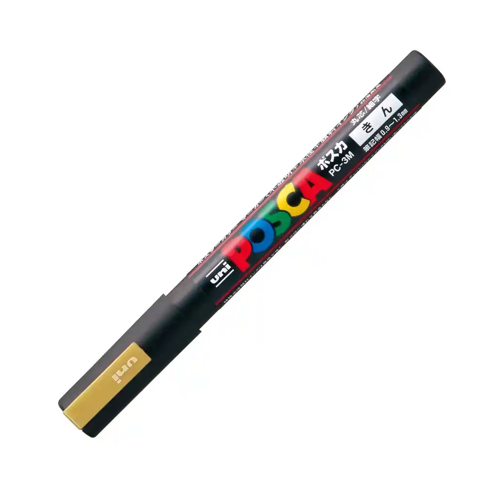 Posca Pc3m Dorado Unidad Punta Fina