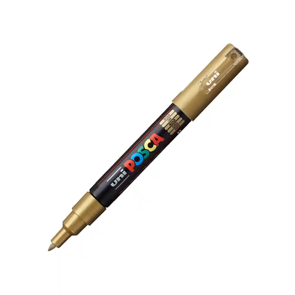 Posca Pc1m Dorado Unidad Punta Extra Fina