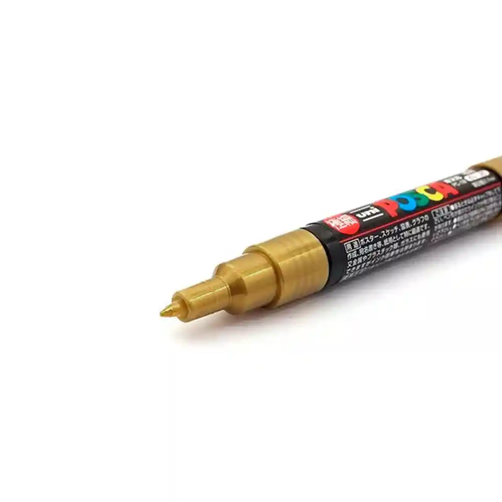 Posca Pc1m Dorado Unidad Punta Extra Fina