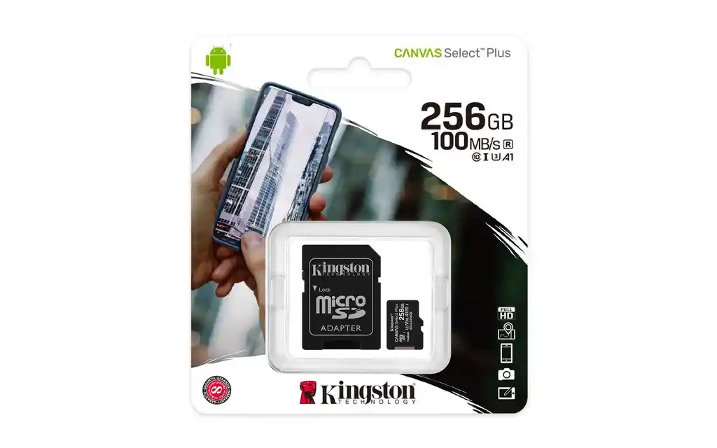 Memoria Microsd Kingston De 256gb Clase 10 Original
