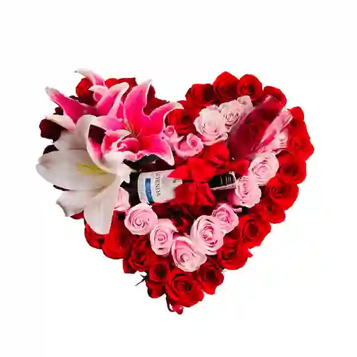 Corazón Con Rosas Primavera