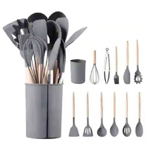 Juego De 12 Utensilios De Cocina De Silicona