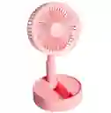Ventilador Pequeño Retráctil Portátil Rosado