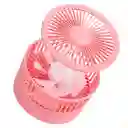 Ventilador Pequeño Retráctil Portátil Rosado