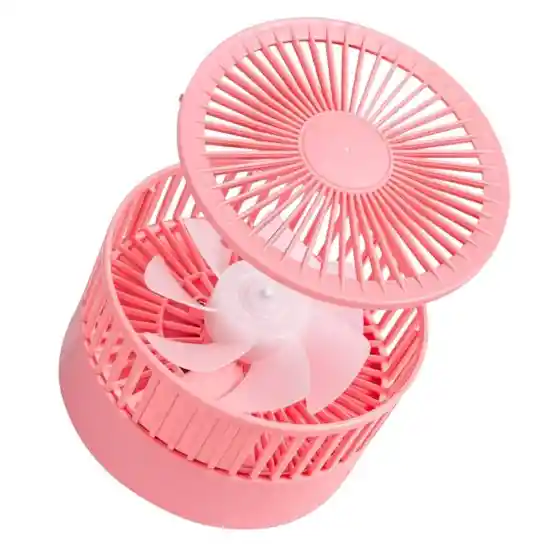Ventilador Pequeño Retráctil Portátil Rosado