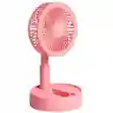 Ventilador Pequeño Retráctil Portátil Rosado