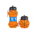 Botella Hidratación Plegable 550ml Silicona Retractil - Baloncesto2
