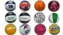 Mini Balón De Basquetbol Diseño De Colores Líneas Equipos
