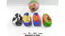 Mini Balón De Basquetbol Diseño De Colores Líneas Equipos