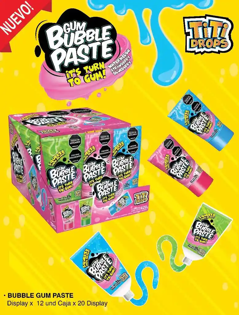 Dulces Gum Bubble Paste X12und