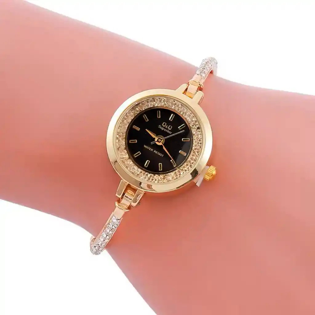 Reloj Qyq Murano Elegante Star Diamond Mujer +estuche