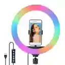 Aro De Luz Led 36 Cm Grande Luz Rgb Cálida Fría + Trípode