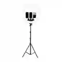Aro De Luz Profesional Gigante 45cm 3 Soportes Trípode 2.10