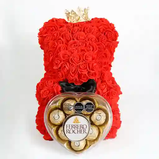 Oso De Flores En Foamy 25 Cm