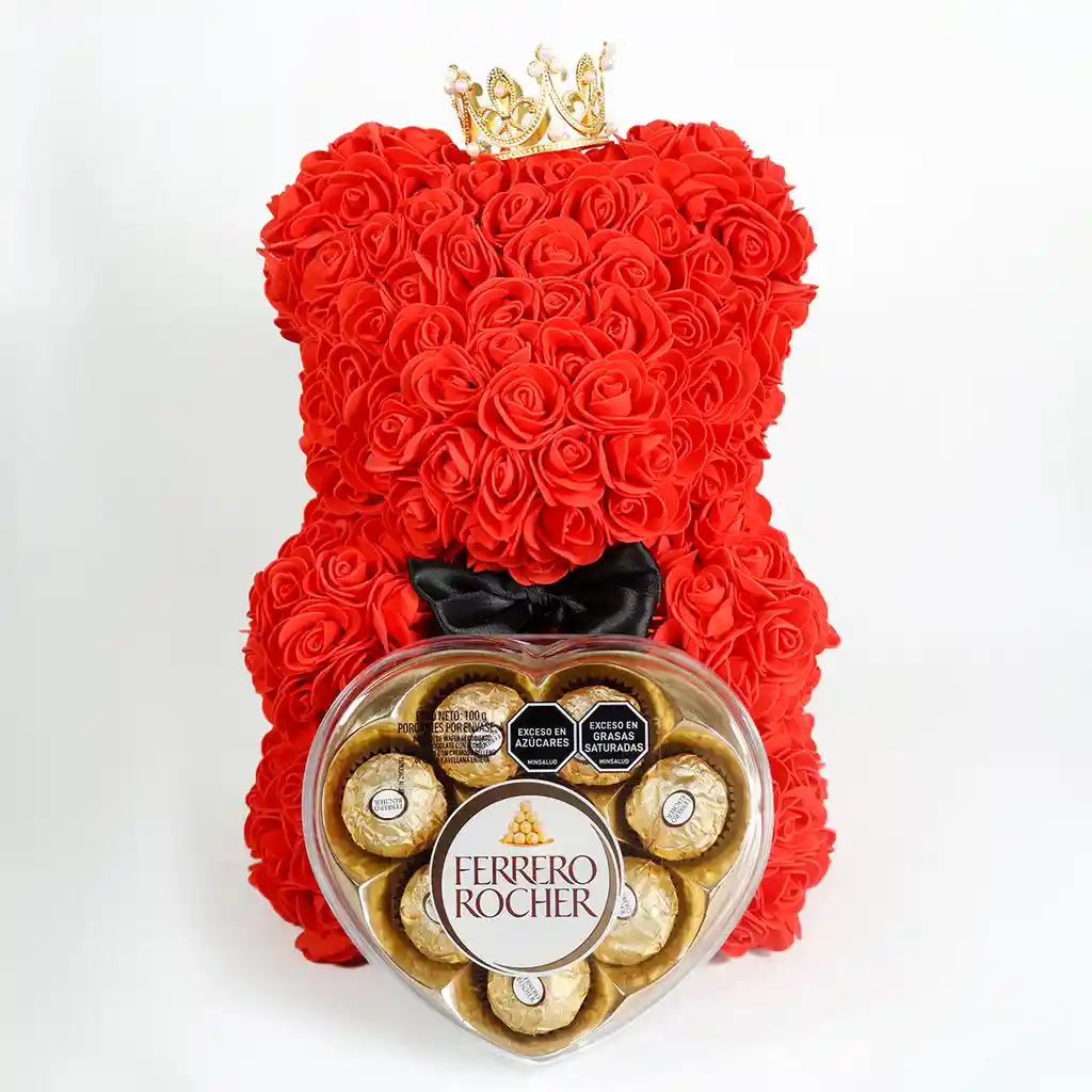 Oso De Flores En Foamy 25 Cm