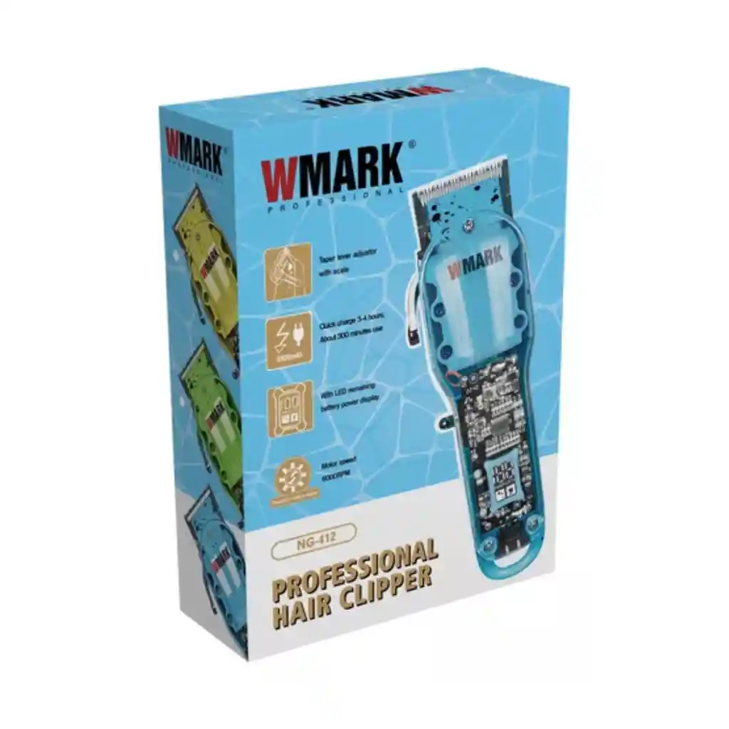 Maquina De Peluqueria Profesional Recargable Wmark Ng-412