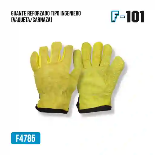 Guante Reforzado Tipo Ingeniero (vaqueta/carnaza)