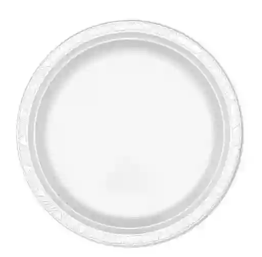 Plato Deluxe Pequeño Blanco 15 Cm X 10 Unidades Sempertex