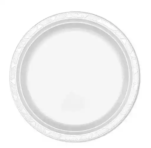 Plato Deluxe Pequeño Blanco 15 Cm X 10 Unidades Sempertex