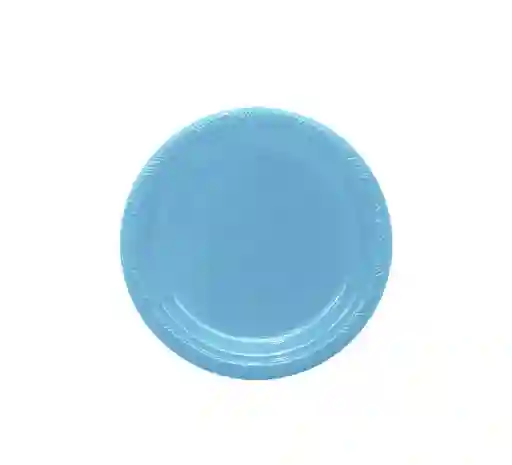 Plato Deluxe Pequeño Azul Pastel 15 Cm X 10 Unidades Sempertex