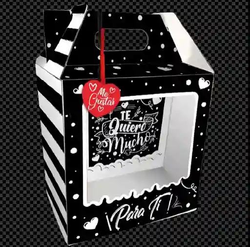 Caja Feliz Mediana Negra X 1 Unidad