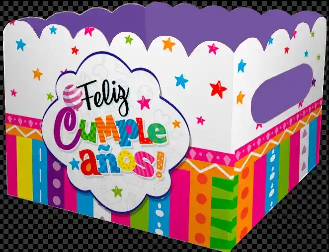 Caja Ancheta Grande Feliz Cumpleaños X 1 Unidad