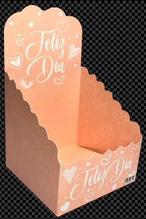 Caja Car Espaldar Feliz Dia Durazno X 1 Unidad