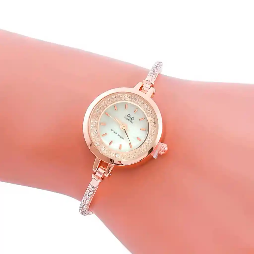 Reloj Qyq Murano Elegante Star Diamond Mujer +estuche