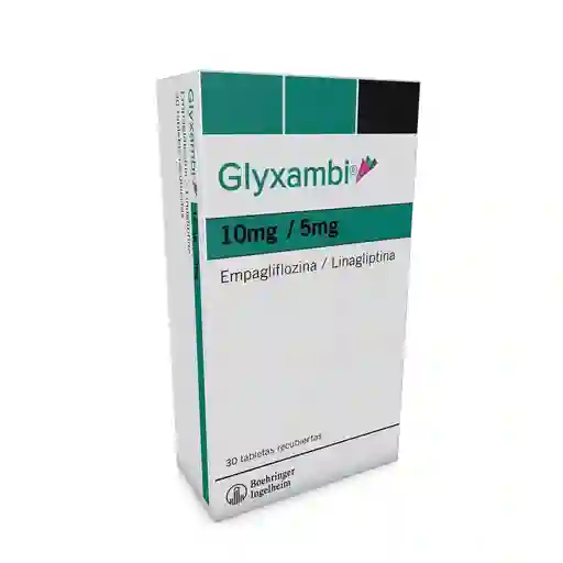 Glyxambi Empagliflozina/linagliptina Glyxambi 10mg/mg 30 Tabletas Recubiertas