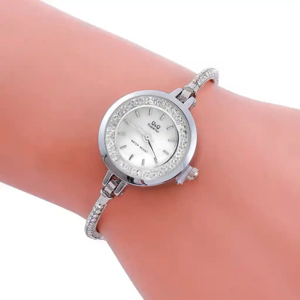 Reloj Qyq Murano Elegante Star Diamond Mujer +estuche