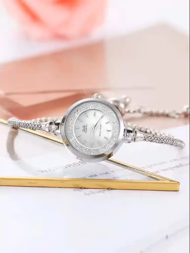 Reloj Qyq Murano Elegante Star Diamond Mujer +estuche