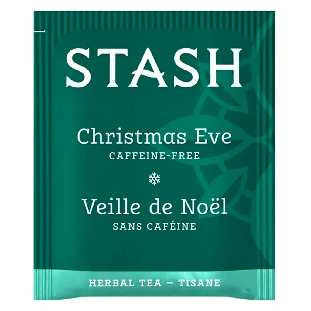 Te Stash Herbal Tea Tisane Sans Caféine, Sin Cafeína Christmas Eve Veille De Noel Navidad – 18 Bolsitas 1,0 Oz (29 G)