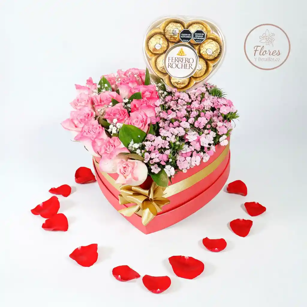 Caja Corazon Beso Chino