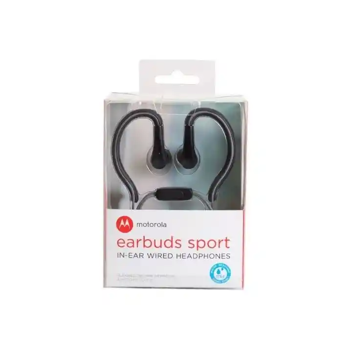 Audifonos Motorola Earbuds Sport Sh008 ( Negro Azul )